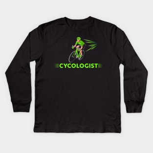 Funny Biking Cycologist shirt - Cycologist Tee Shirt Kids Long Sleeve T-Shirt